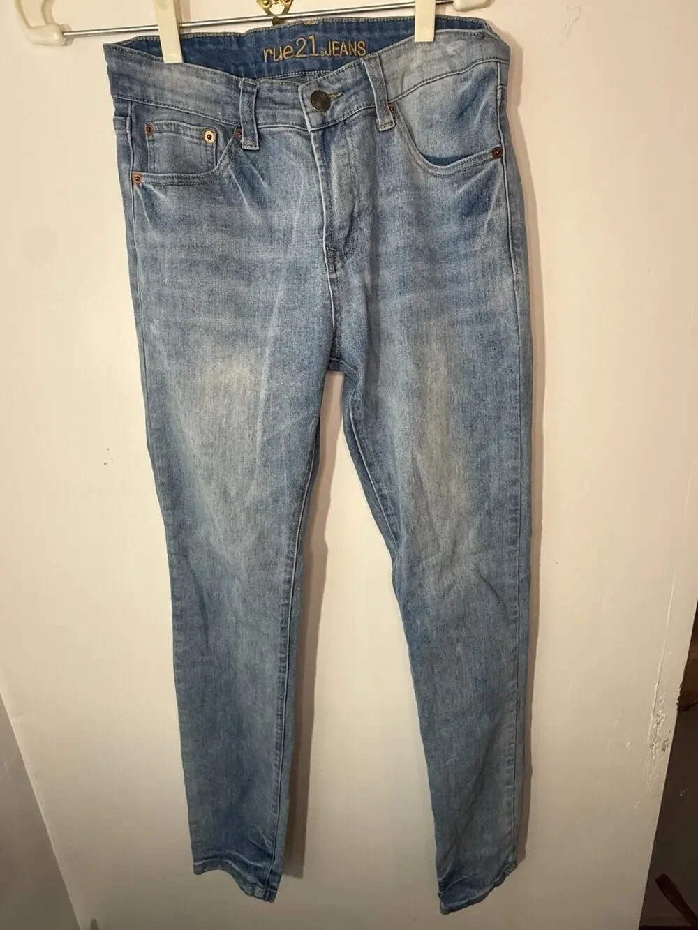 Rue21 Men's Skinny Jeans 30x32 Light Wash Ultra Flex Stretch Denim